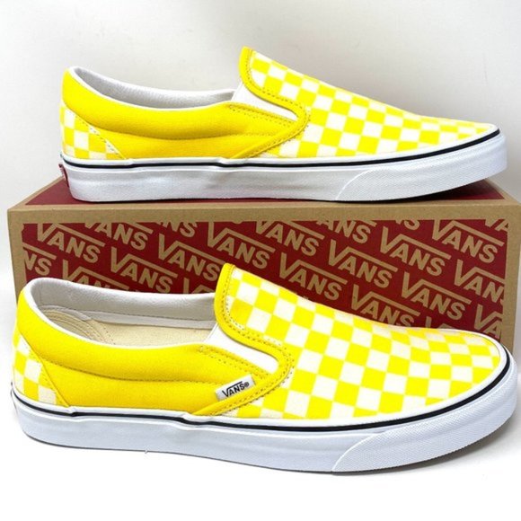 Vans Shoes - VANS Women's Size CLASSIC Slip On Checkerboard Cyber Yellow VN0A33TB42Z